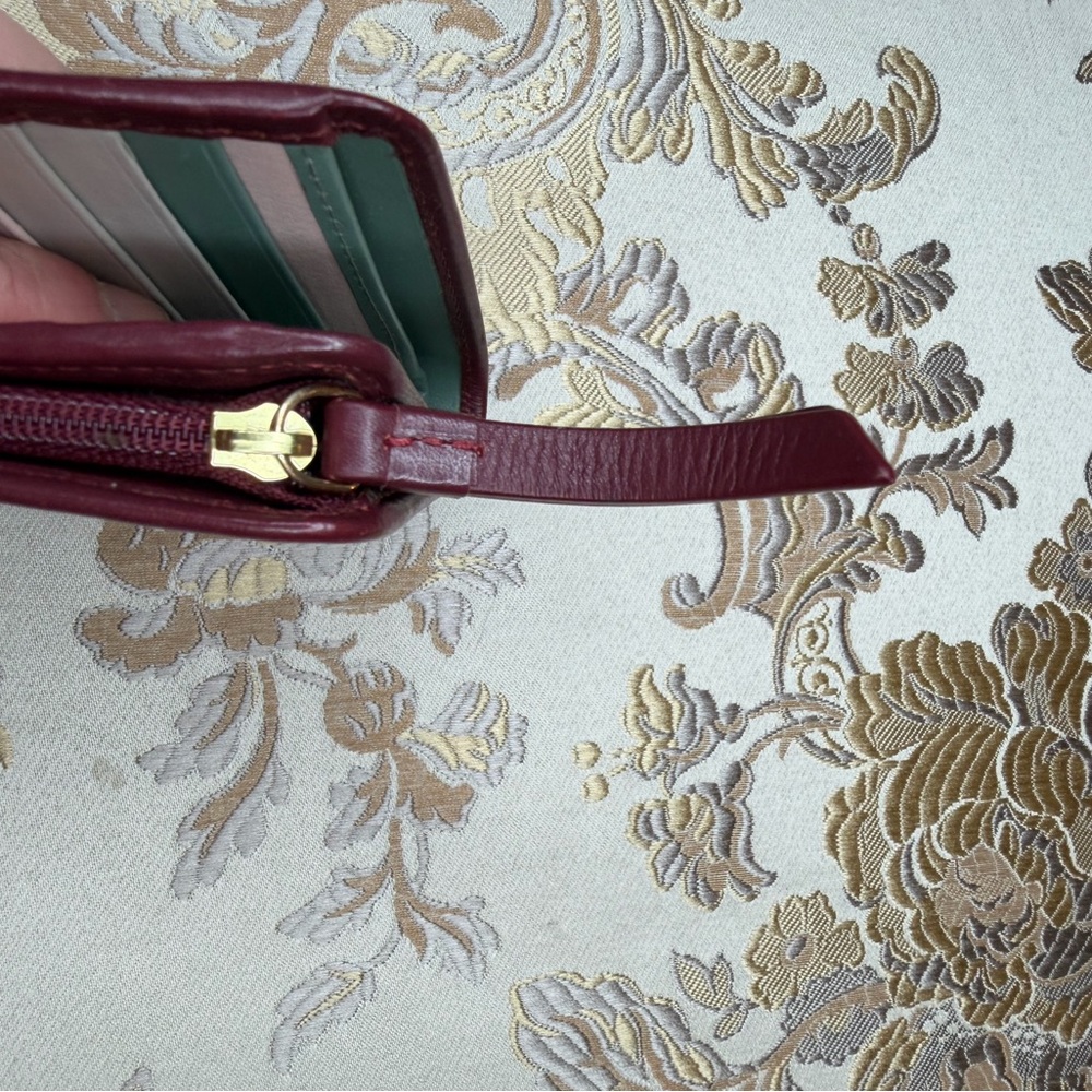RADLEY LONDON Burgundy with pink green and white accents  Wallet with Dog Logo - Picture 4 of 14